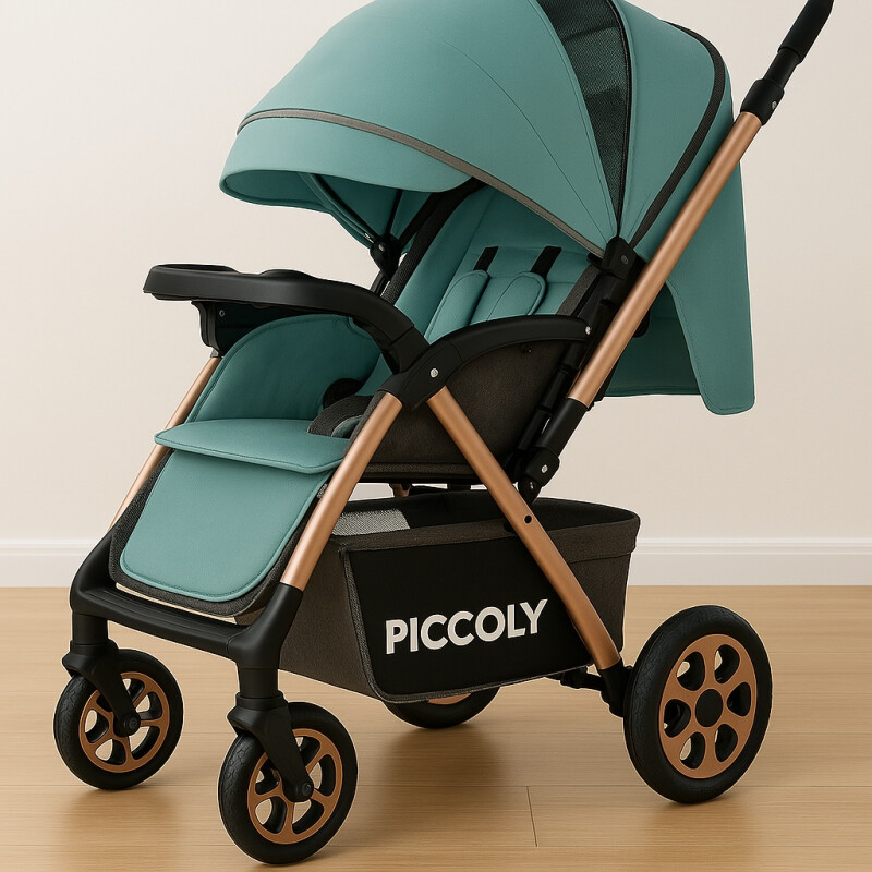 Coche Carriola de Paseo Para Bebe Plegable Verde