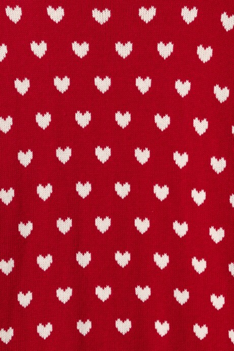 Buzo Túnica Niña Modern Red Heart