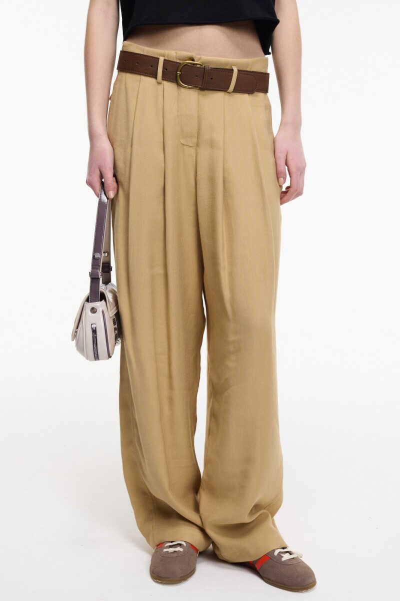 PANTALÓN ANCHO Marron