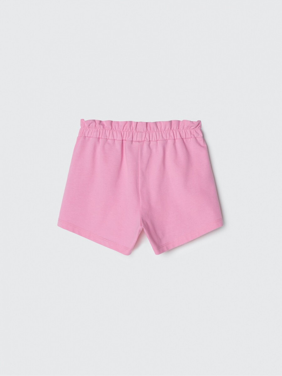SHORT BÁSICO CON BOLSILLOS Y BORDADO - SHORTS FEM 