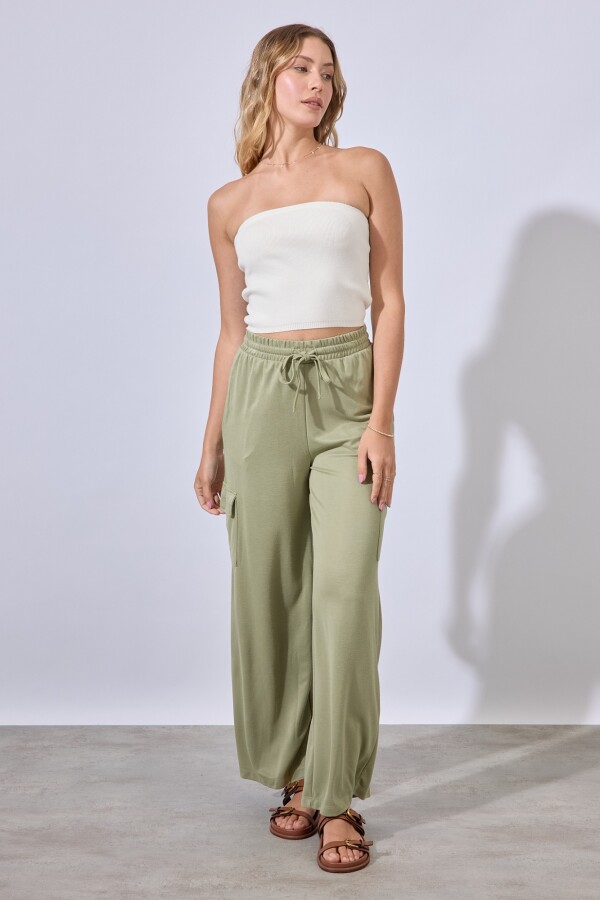 Pantalon Cargo VERDE