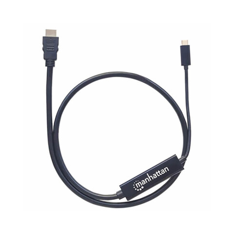 Manhattan cable USB-C a HDMI 2M Black Manhattan cable USB-C a HDMI 2M Black