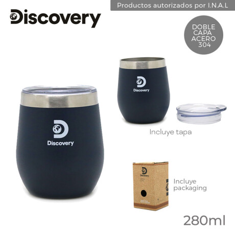 Mate de Acero Discovery con Tapa 280ML AZUL