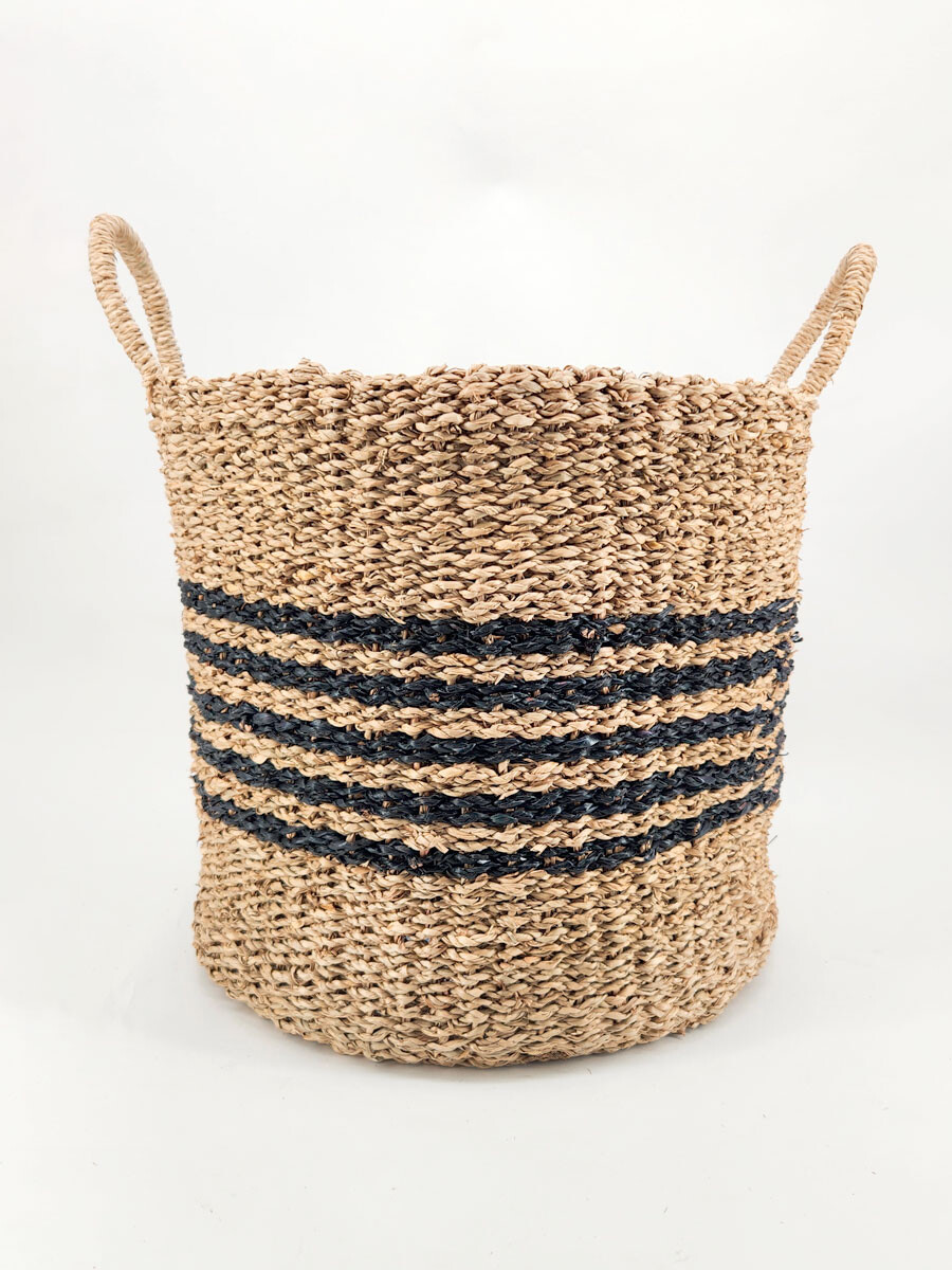 CANASTO RAYAS CON ASAS - MARRON 