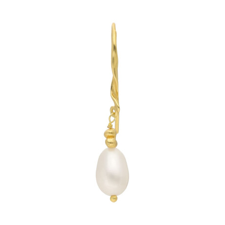 Caravanas Colgantes kervik Plata 925 bañada de oro 18k 0
