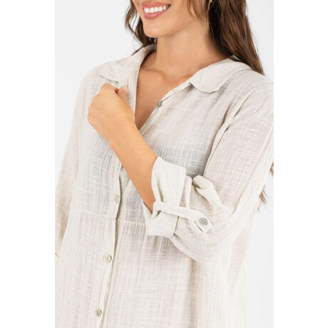 Camisola larga toscana Beige