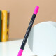 Marcador doble punta fucsia