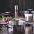 Molinillo Doble Sal Y Pimienta Acero Inox Ajustable 2 En 1 ® Variante Color Plateado