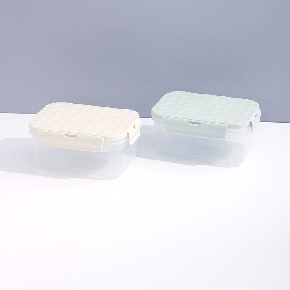 Conservador De Alimentos Hermético Tapa A Rayas - 1200ml 