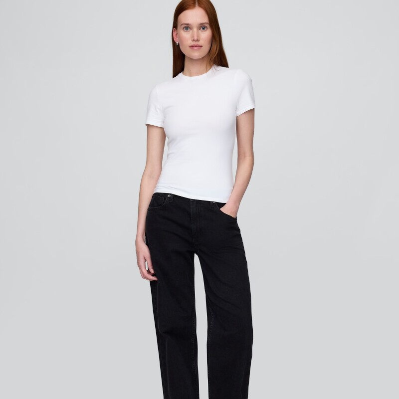 SS CLOSEKNIT CREW - 23 1/2 FRESH WHITE