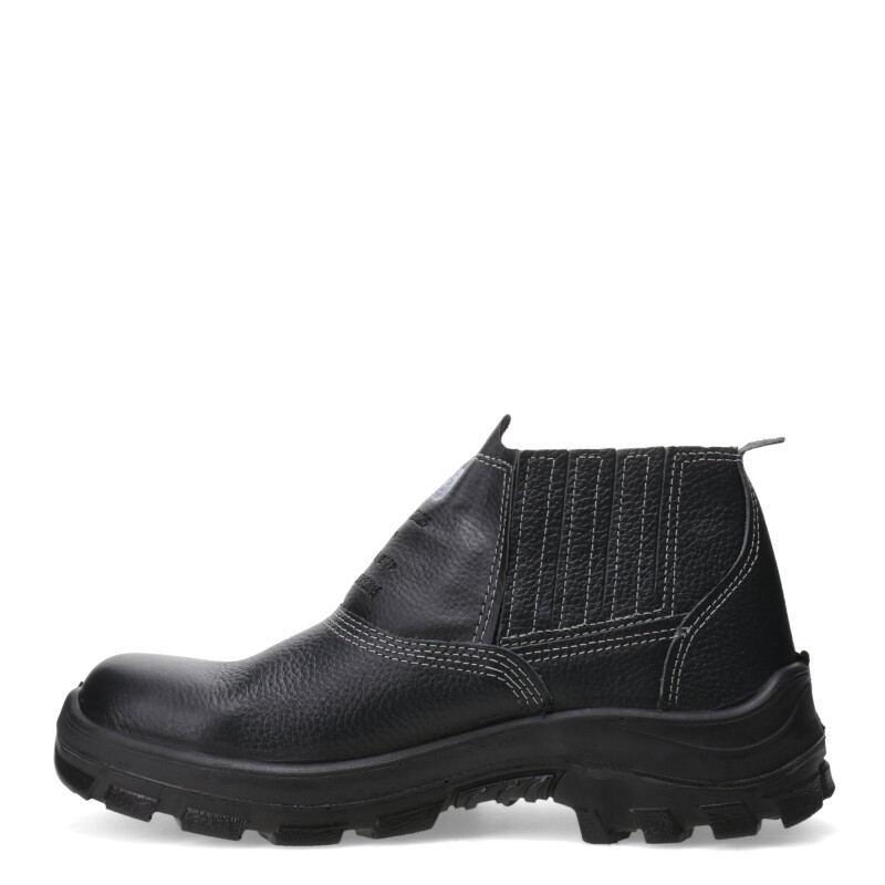 Botines Unisex Worker Elastizado Punta de Composite Negro