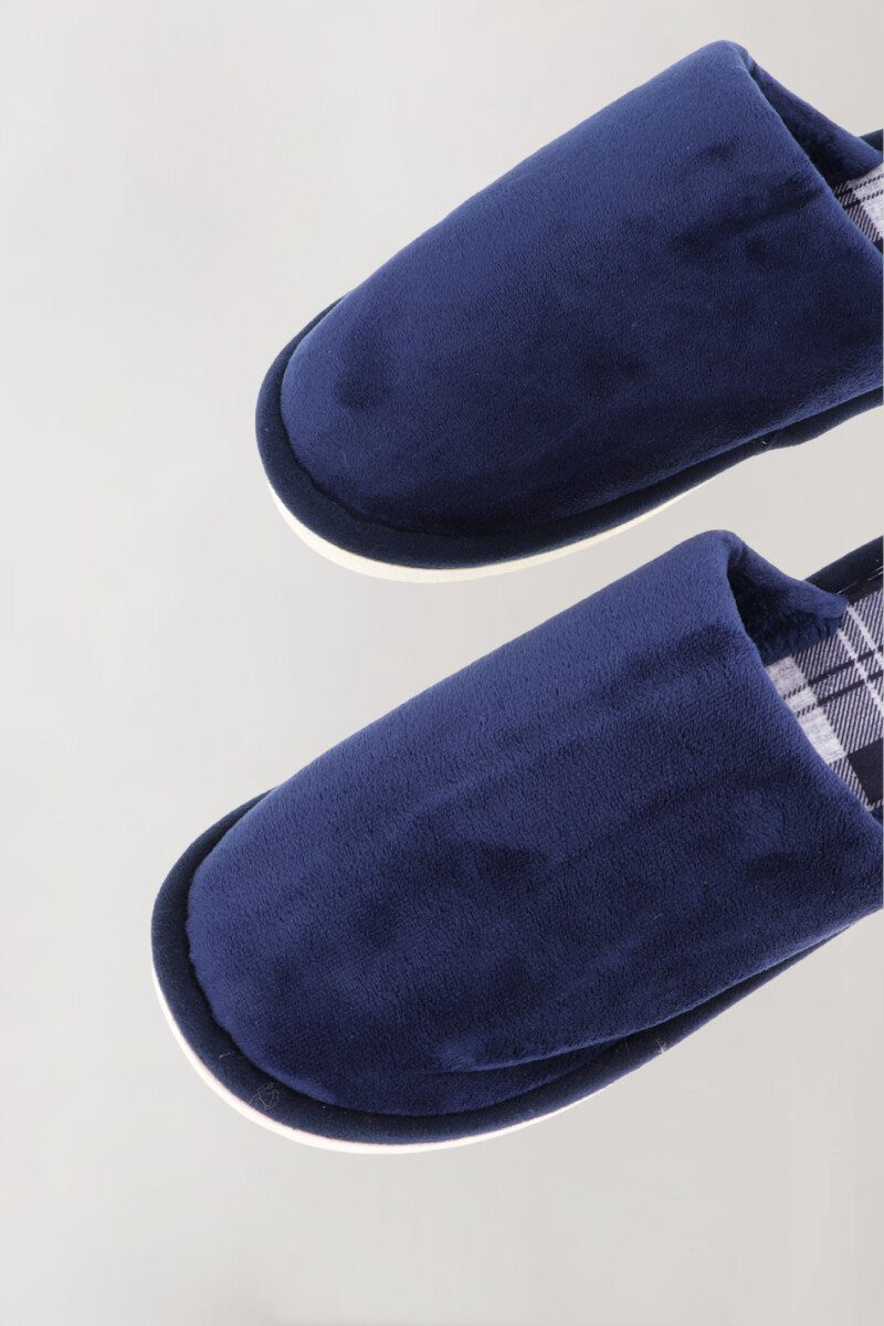 Pantufla escoces Azul
