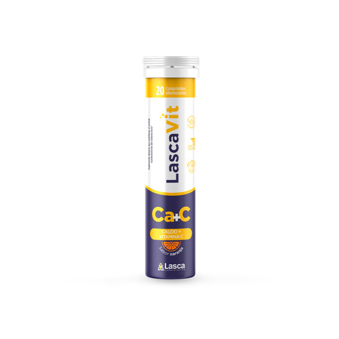 LASCAVIT CALCIO + VIT C X 20 COMP EFERV única