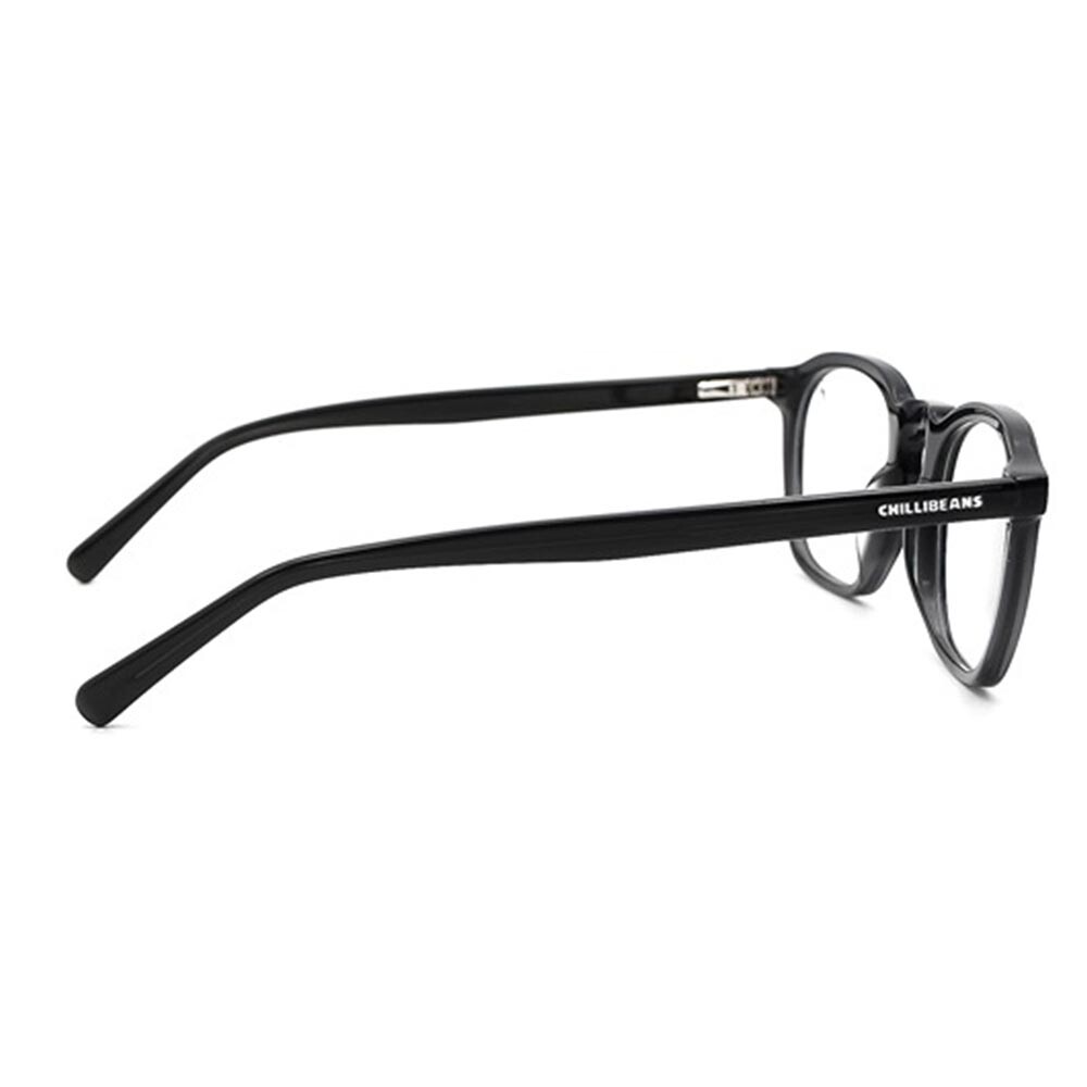 Lentes de vista De Acetato Cuadrado Atributos Negro/Negro