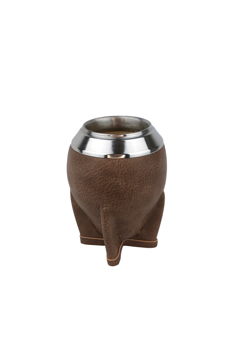 Mate calabaza simil color torpedo Marron