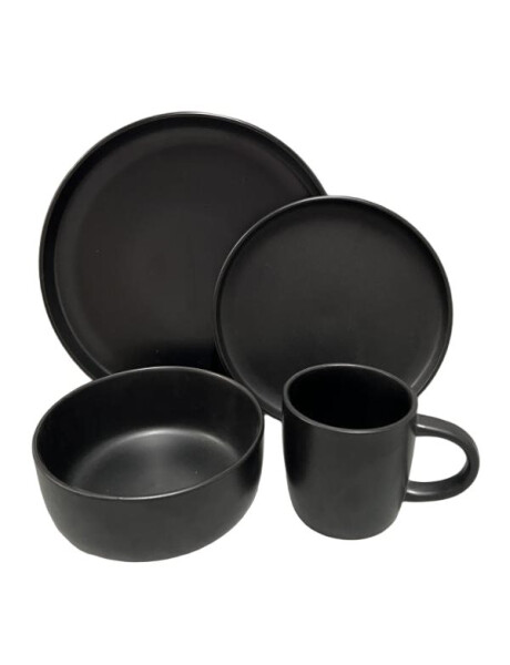 JUEGO VAJILLA 16PCS 27/20/15/350ML ALA RECT NEGRO JUEGO VAJILLA 16PCS 27/20/15/350ML ALA RECT NEGRO