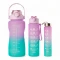 Pack De 3 Botellas De Agua Motivacional Gym Lila