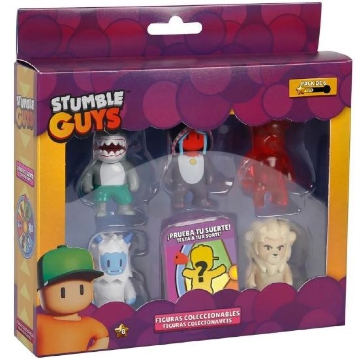 Pack x6 Figuras STUMBLE GUYS Épicas SG2260E 