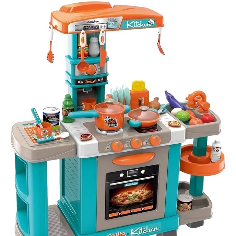 Cocina kids cook en verde y naranja Cocina kids cook en verde y naranja