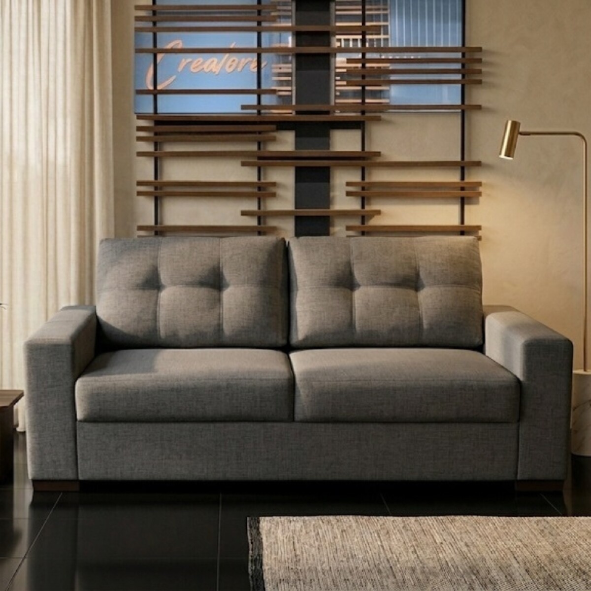Sofá Montevideo 2.00m - Sillón Montevideo 2.00m Gris 