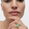 ANILLO PDPAOLA GREEN AVENTURINE GRAVITY Anillo Pdpaola Green Aventurine Gravity