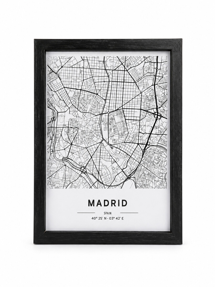 CUADRO MADRID - NEGRO 