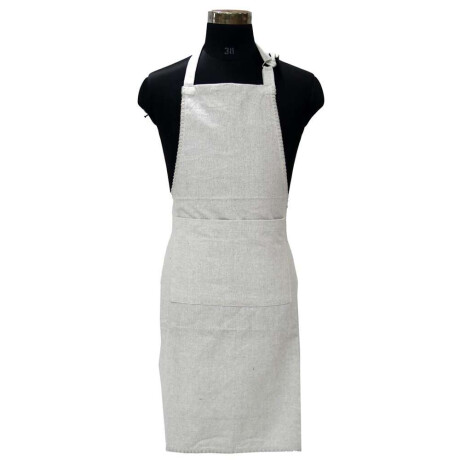 Delantal Algodón 60X85Cm Gris