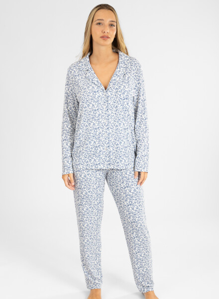 Pijama americano london ml Azul