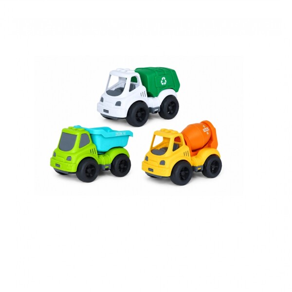 Set 3 vehiculos plastico ECO verde