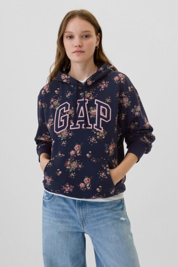 Canguro Logo Gap Sin Felpa Mujer Navy Floral