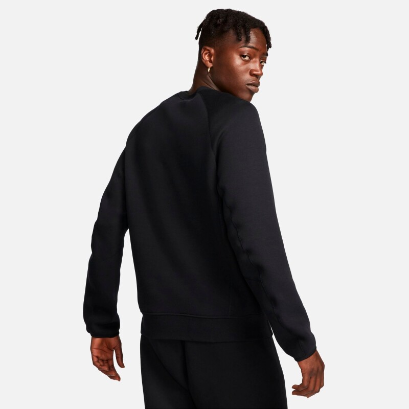 Abrigo Nike Tech Fleece Media larga de Hombre Negro