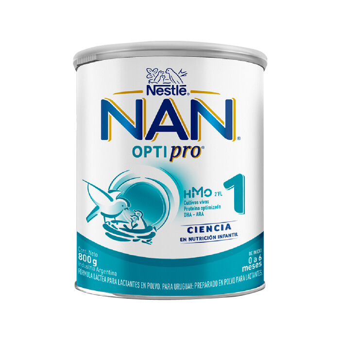 NAN 1 OPTIPRO 0-6 MESES FR. X 800 GR. única