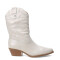 Botas de Mujer Bottero caña media tejana de cuero Blanco