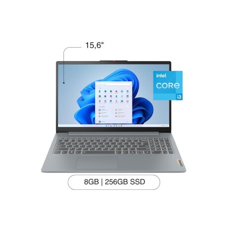 Notebook LENOVO IP Slim 3 15.6' FHD 256GB / 8GB I3-N305 W11 Artic Gray Notebook LENOVO IP Slim 3 15.6' FHD 256GB / 8GB I3-N305 W11 Artic Gray