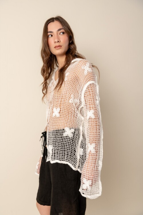 Camisa de crochet Camisa de crochet
