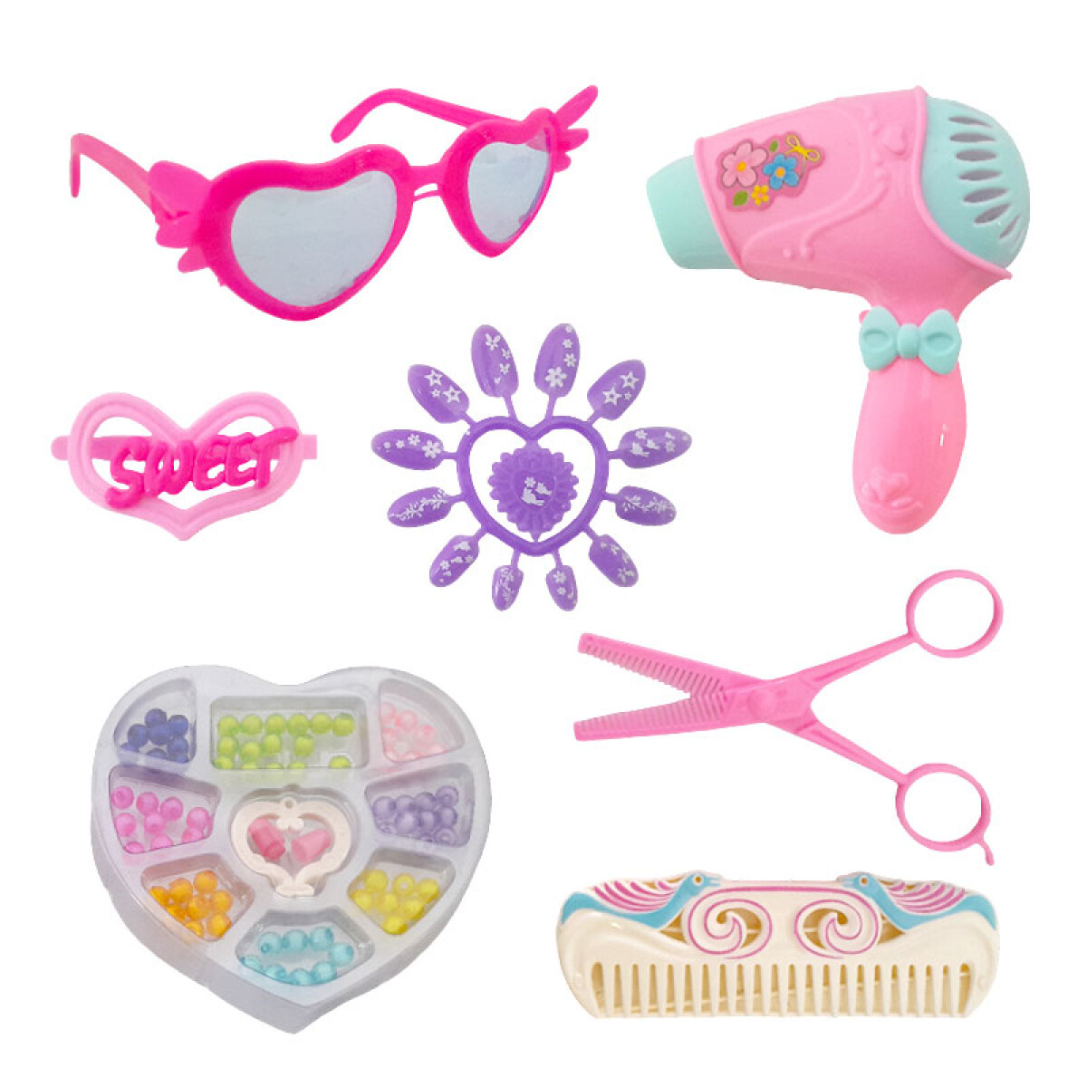Outlet Set Belleza c/ lentes - broche pinza - secadora - Outlet Set Belleza C/ Lentes - Broche Pinza - Secadora 