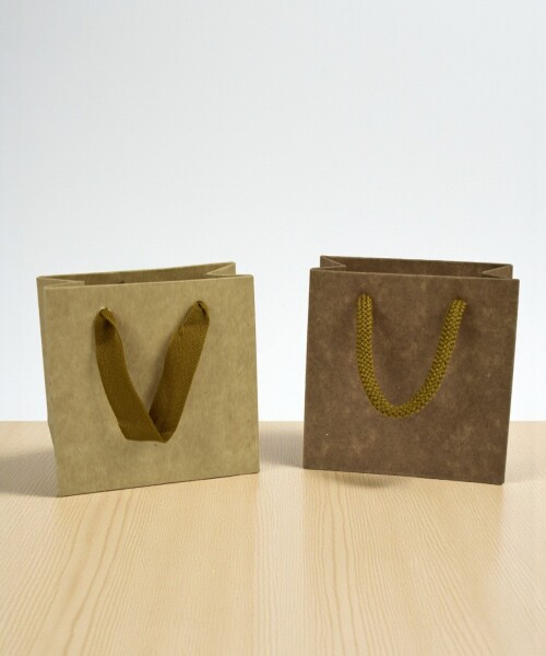 Bolsa cartulina 10x05x10 cm MADERA