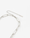 Collares Cortos Metal Collar Corto Eslabones De Acero - Plateado