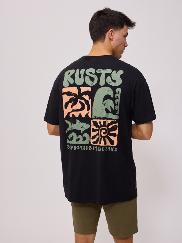 T-SHIRT FURTADO RUSTY Negro