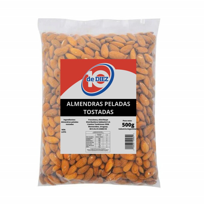 ALMENDRAS TOSTADAS 500G DE DIEZ Almendras Tostadas 500g De Diez