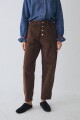 PANTALON BARREL CORDEROY Chocolate