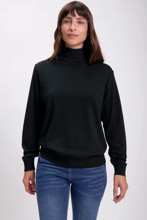Polera básica Negro