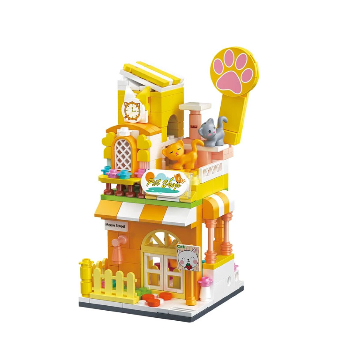 Juguete bloques tiendas - tienda de mascotas 