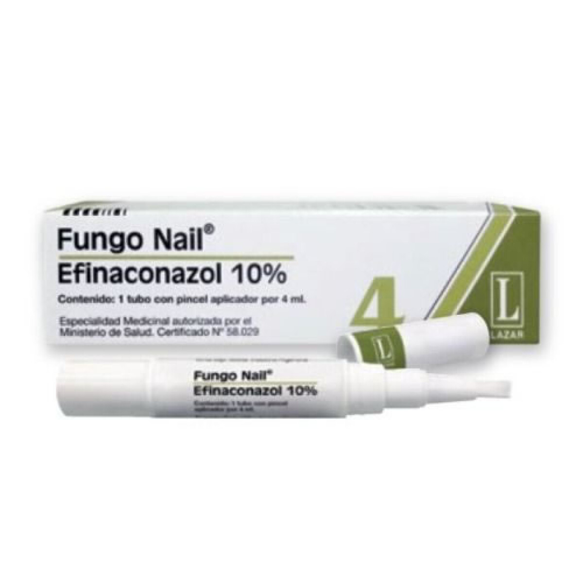 FUNGO NAIL TUBO PINCEL PARA UÑAS X4 ML 