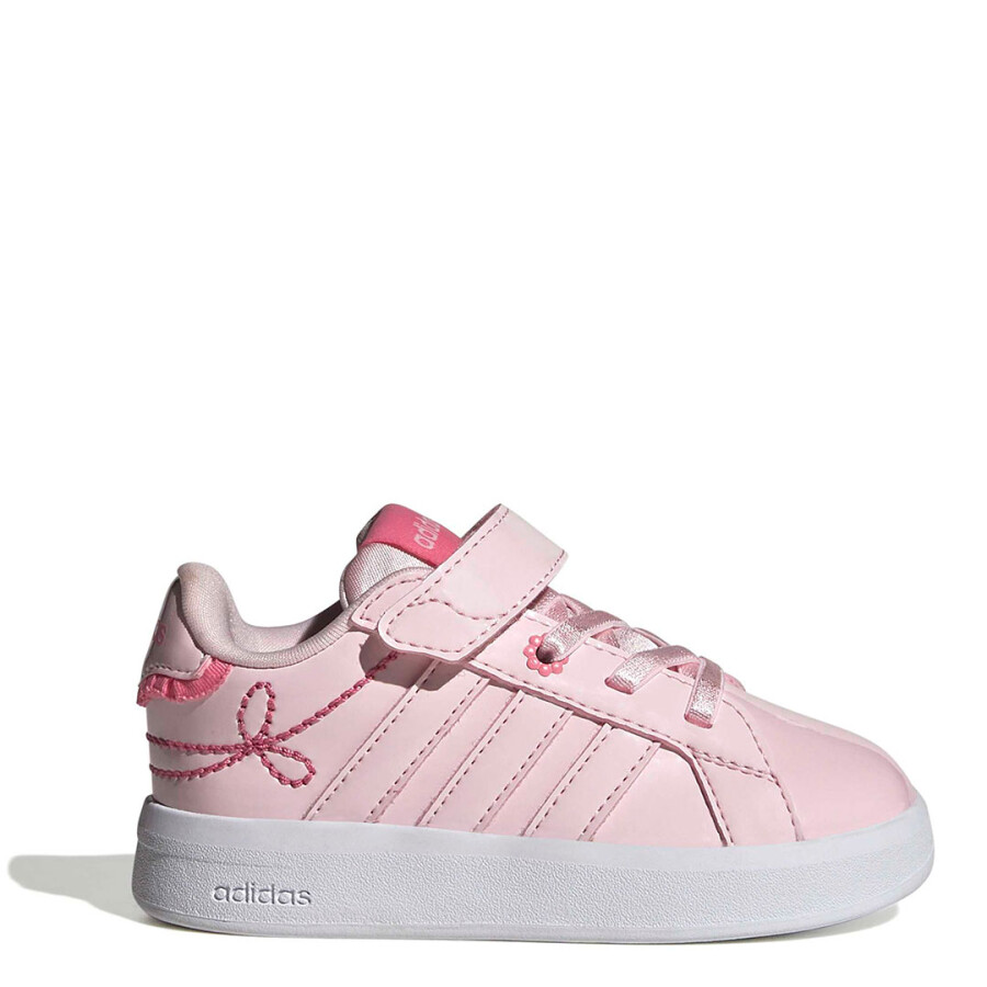 Championes de Niños Adidas Grand Court 3.0 Velcro Infantil Rosado