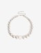 Collares Cortos Acrilico Collar Corto Metal Y Resina - Plateado Plata Cepillada Mate