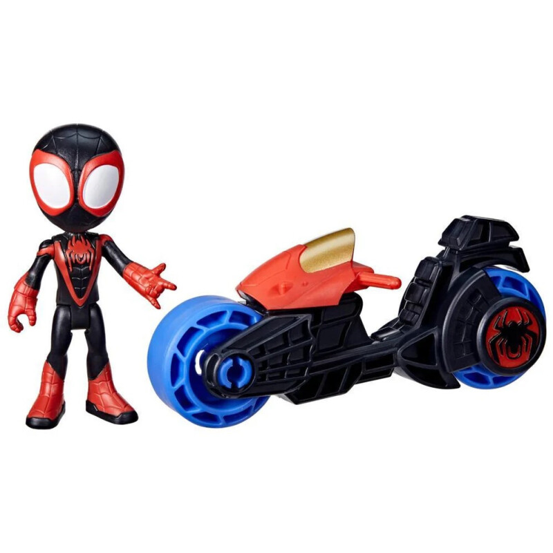 Spidey and His Amazing Friends - Moto Miles Morales con Figura Spidey and His Amazing Friends - Moto Miles Morales con Figura