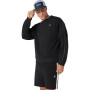 Polera Training Asics Track Club Heritage Crew-Neck Top C Un Performance Black
