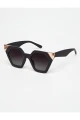 Lentes Tiwi Hexagon Ii Rubber Bicolor Black/pink With Burgundy Gradi