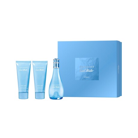 Set Perfume Davidoff Cool Water Woman EDT 100ml + Body Lotion + Shower Gel Original Set Perfume Davidoff Cool Water Woman EDT 100ml + Body Lotion + Shower Gel Original